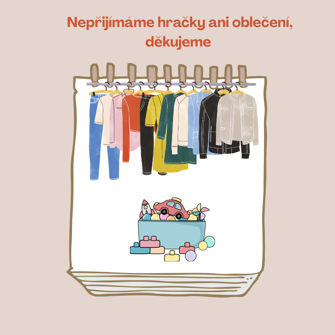 Dětský domov momentálně nepřijímá žádné hračky a ošacení
             
          Dětský domov momentálně nepřijímá žádné hračky a ošacení